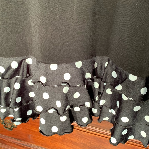 NWOT Madison Leigh Black Polkadot Shift Dress 14 - Picture 5 of 16